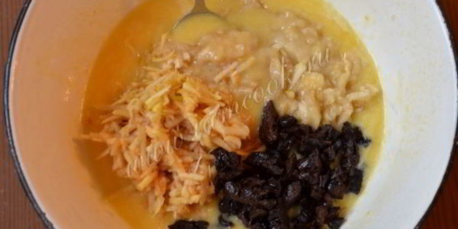 Рецепт бананова-яблочных маффины