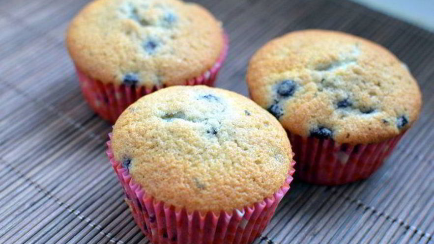 Рецепт черничных маффинов