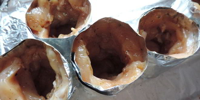 Рецепт куриных маффинов с гречкой и грибами