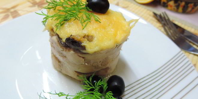 Рецепт куриных маффинов с гречкой и грибами