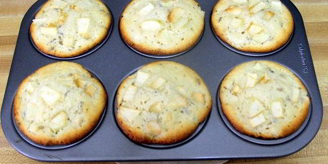 Рецепт лавандово-яблочных маффины