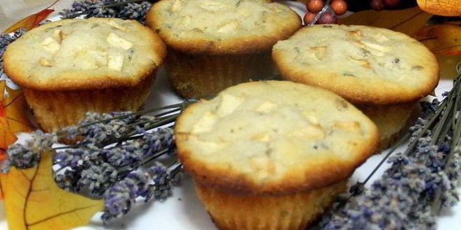 Рецепт лавандово-яблочных маффины