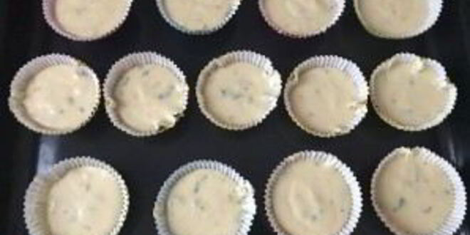 Рецепт лимонно-мятных маффины на сметане