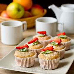 Рецепт Маффинов на клубничном йогурте