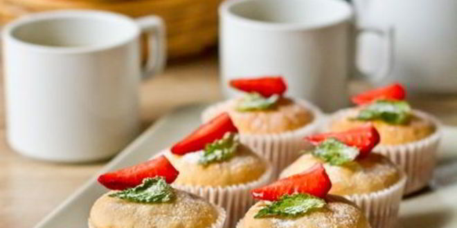 Рецепт маффинов на клубничном йогурте