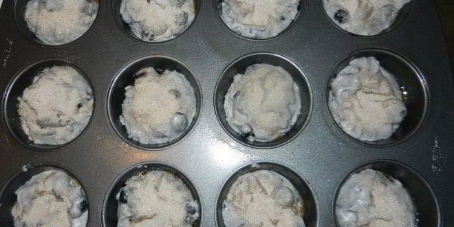 Рецепт маффинов с черникой