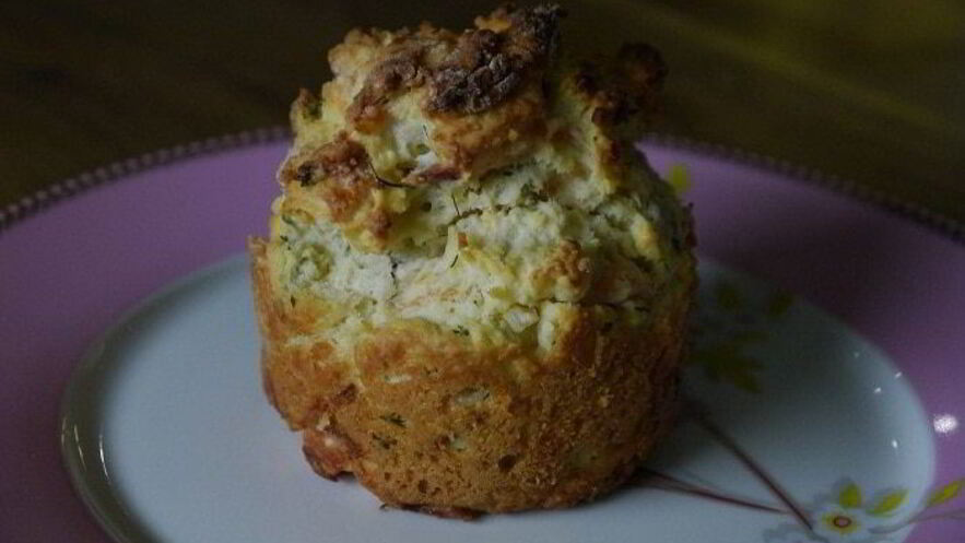 Рецепт маффинов с копченой семгой и укропом