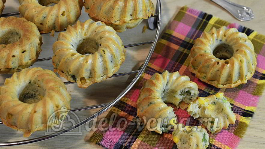 Рецепт маффинов с кукурузой и зеленью