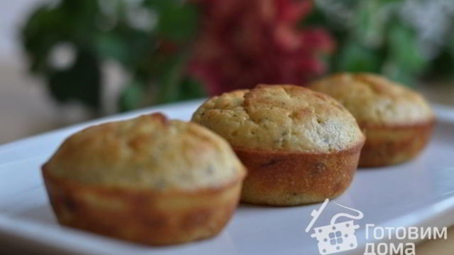 Рецепт маффинов с лососем и креветками