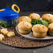 Маффины с сыром и шпинатом