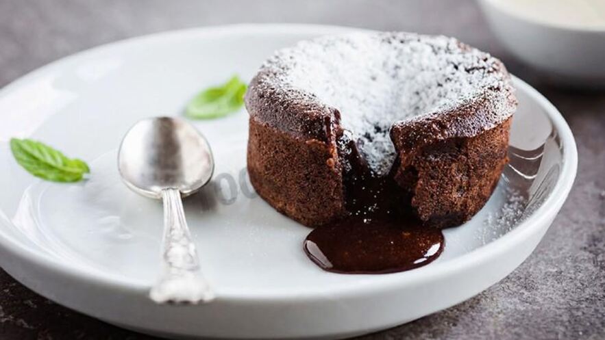 Рецепт маффинов с жидкой шоколадной начинкой