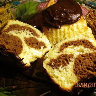 Рецепт Маффинов зебра