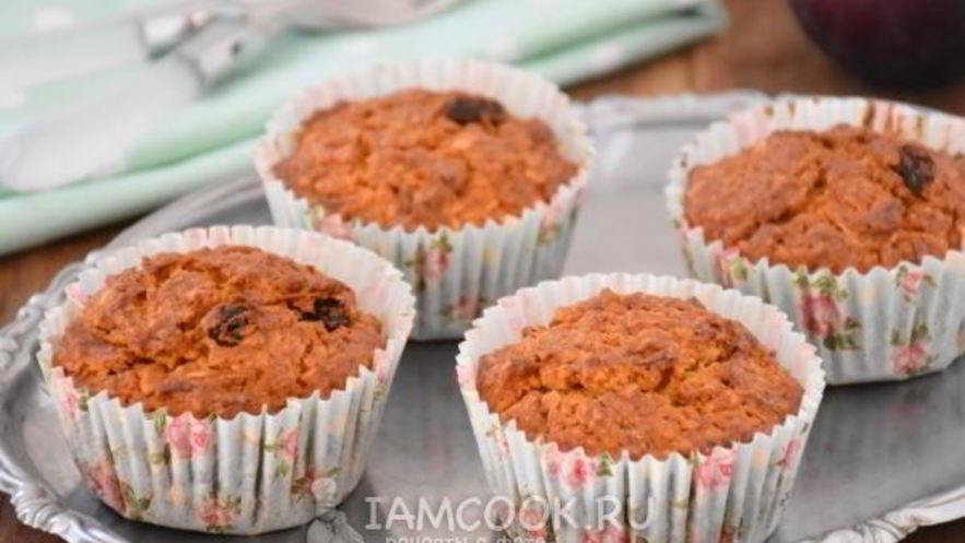 Рецепт овсяно-морковных маффины