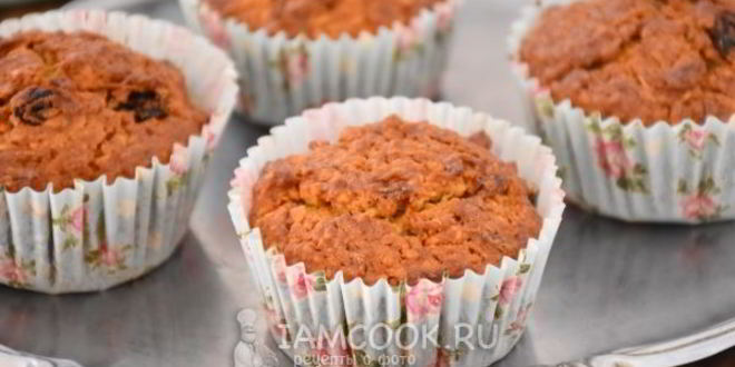 Рецепт овсяно-морковных маффины
