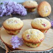 Ревенно-кокосовые маффины