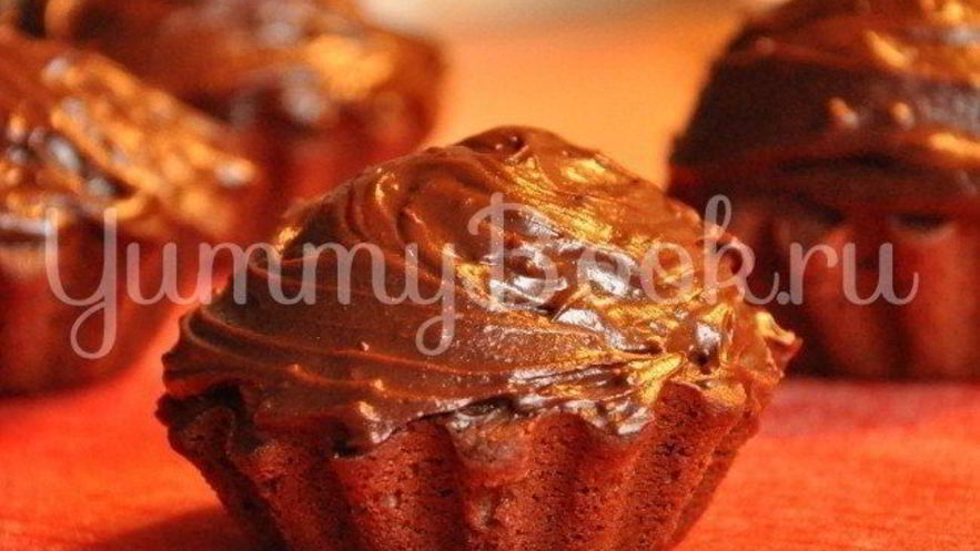 Рецепт шоколадных маффинов с кремом