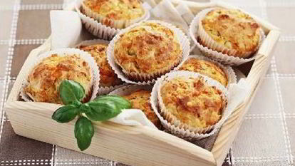 Рецепт Сытных маффинов с ветчиной и сыром