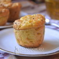 Творожные маффины с кабачком