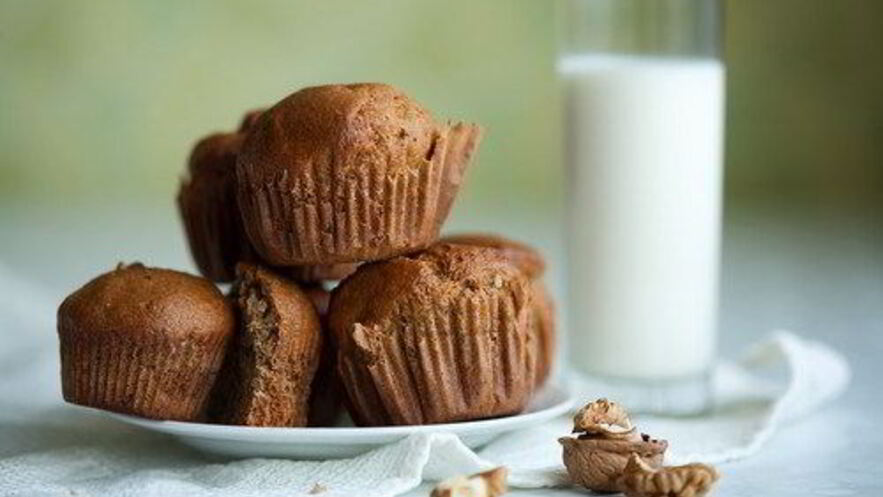 Рецепт тыквенных маффинов с грецкими орехами