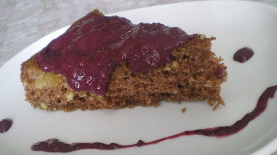 Рецепт ежевично-творожного соус к шоколадному маннику