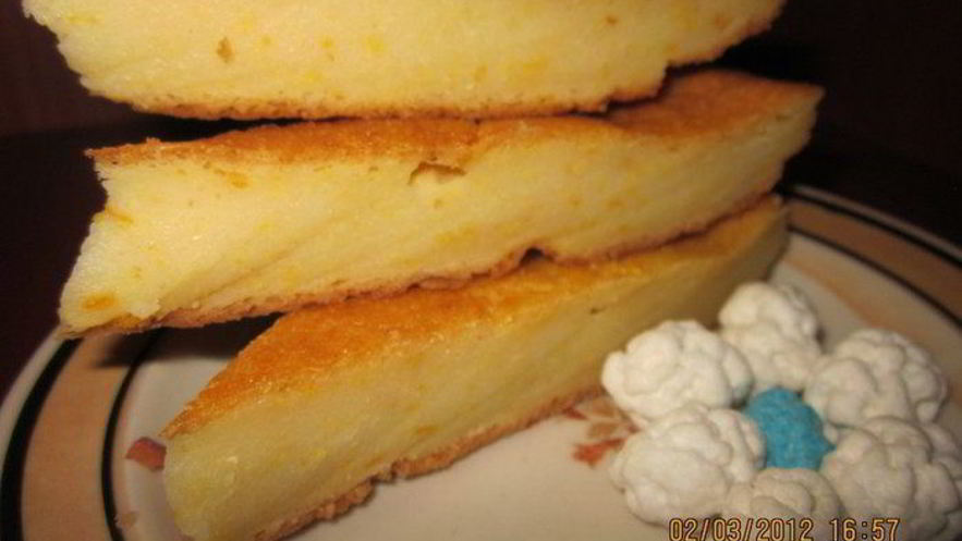 Рецепт кукурузна-апельсинового манник