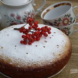 Рецепт Манника на кефире с мукой