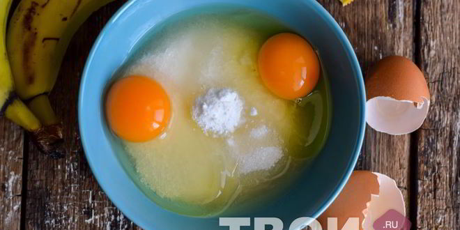 Рецепт манника с бананами