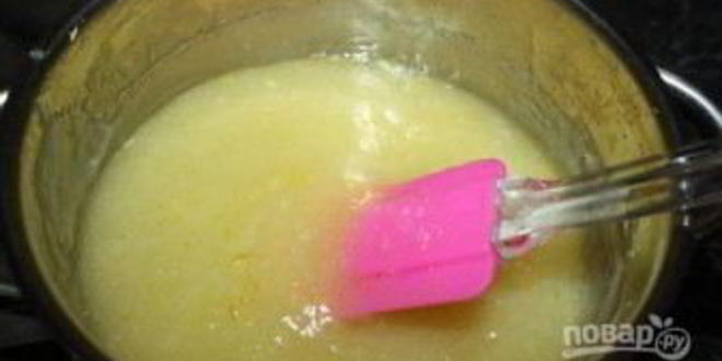 Рецепт манника с лимонной начинкой