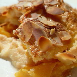 Рецепт Манника с персиками