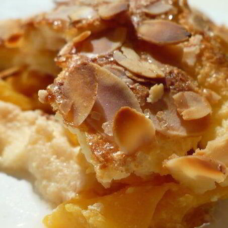 Рецепт Манника с персиками