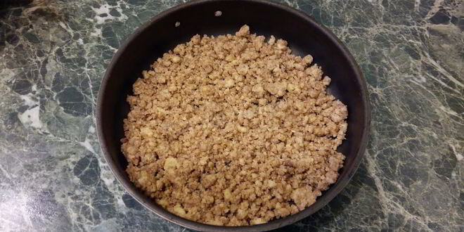 Рецепт пирога манник с творогом и черносливом