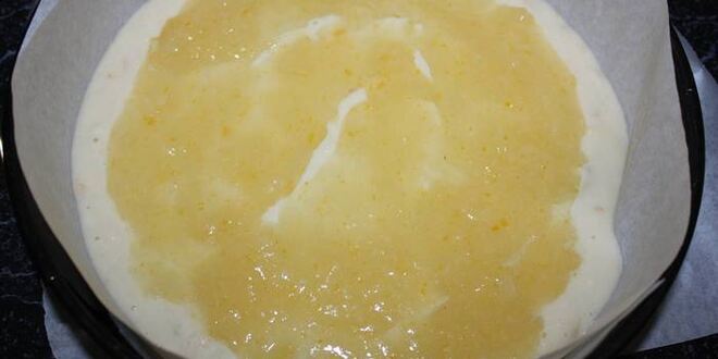 Рецепт постного манника с лимонной начинкой