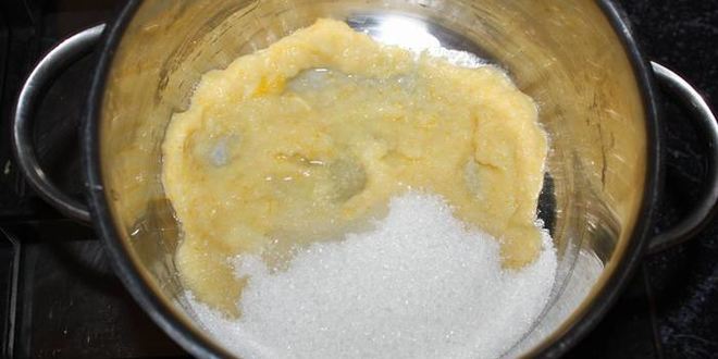 Рецепт постного манника с лимонной начинкой