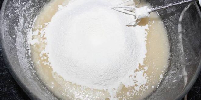 Рецепт постного манника с лимонной начинкой