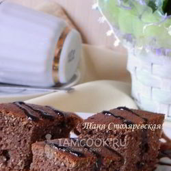 Рецепт Шоколадного манника на сметане