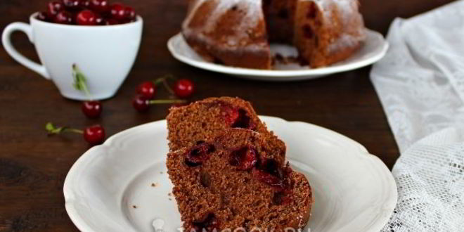 Рецепт шоколадного манника с вишней