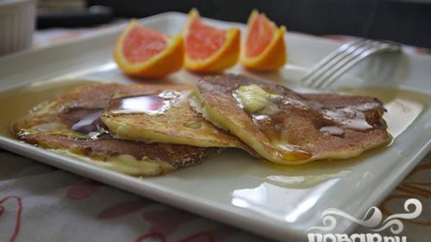 Рецепт апельсиновых оладий с рикоттой