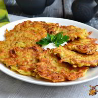 Рецепт Картофельных оладий с яблоком