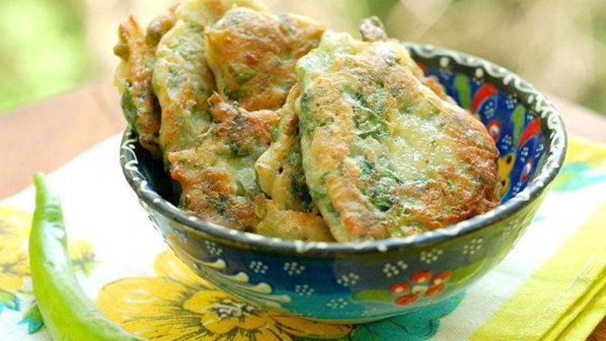 Рецепт оладушек со шпинатом