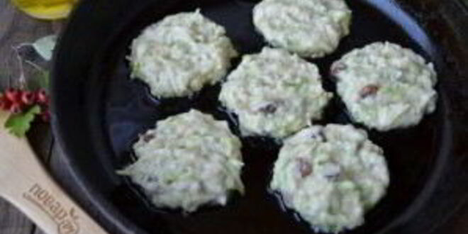 Рецепт оладий из кабачков и яблок