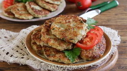 Рецепт Оладий из кабачков с фаршем