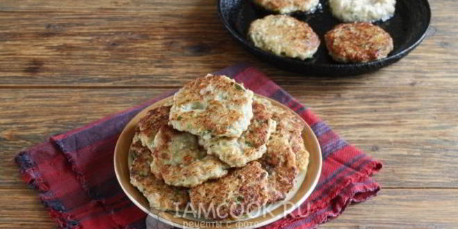 Рецепт оладий из кабачков с фаршем