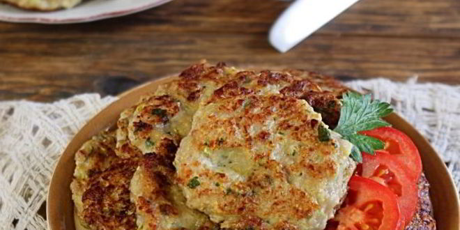 Рецепт оладий из кабачков с фаршем