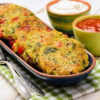 Оладьи из кабачков с манкой