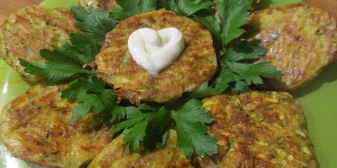 Рецепт оладий из кабачков в духовке