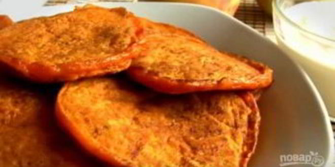 Рецепт оладий из тыквы