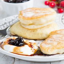 Рецепт Оладий на дрожжах на молоке