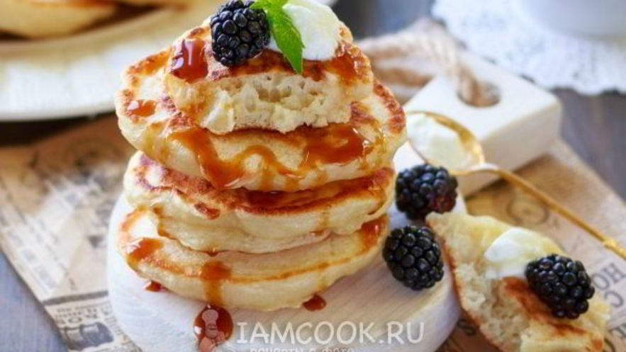 Рецепт оладий на воде с яйцами