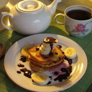 Рецепт Оладий с бананом, яблоком и корицей