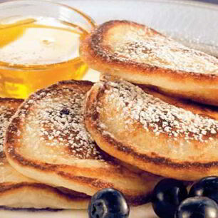 Рецепт Оладий с черникой и кофе американо